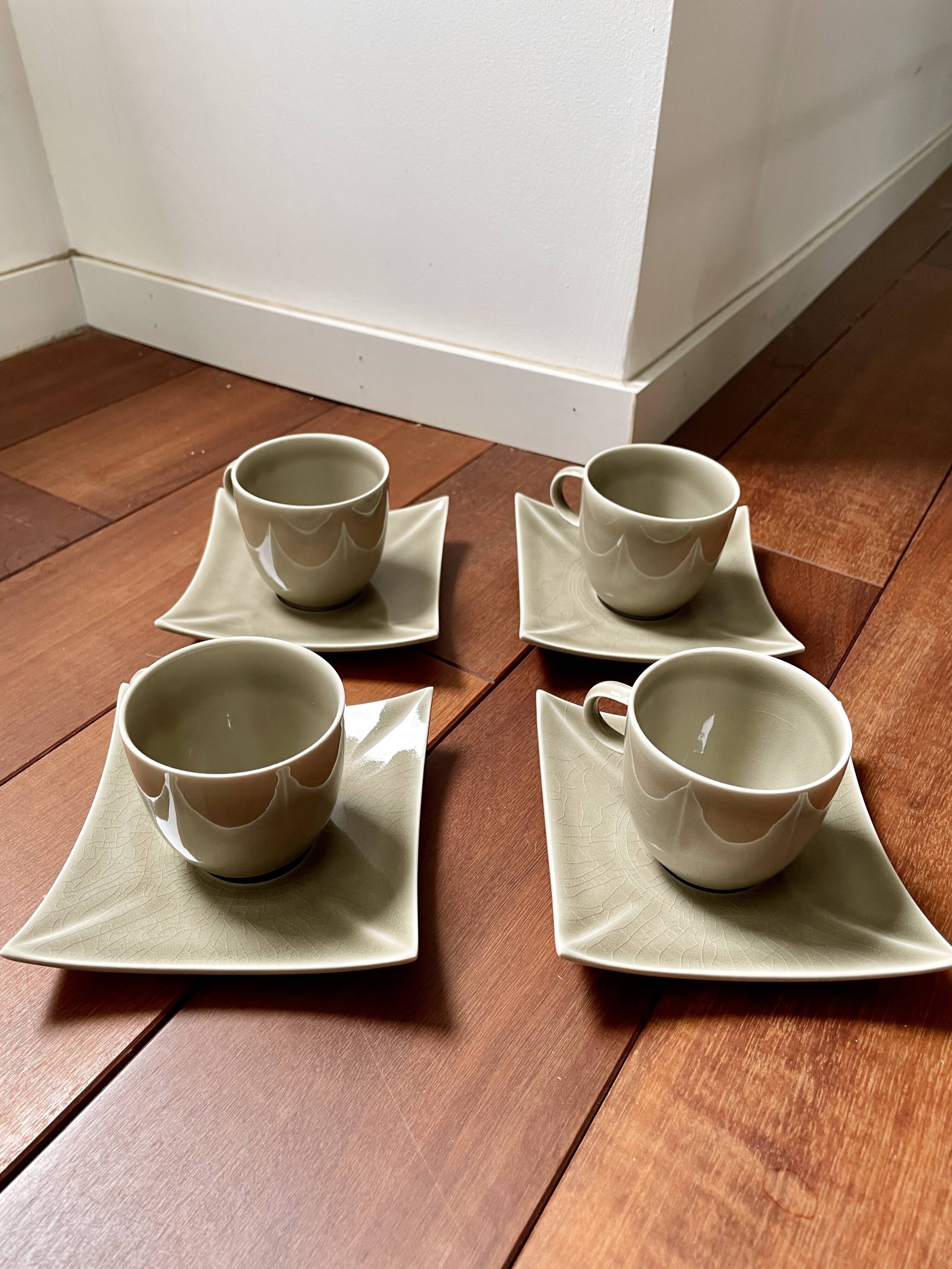 4 Vintage Kyoto Coffee Cups - Maison Montgolfier