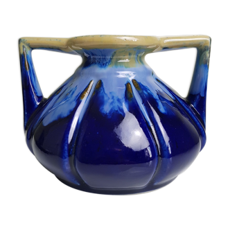 Vase à anse de style Art Nouveau production Alpho Alphonse Mouton Saint Uze