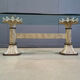 Vintage cast iron flower coffee table, 1960s