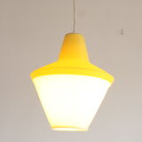 Early plastics cellulose pendant lamp by Atelier de recherche plastique and Rotaflex 1950s.