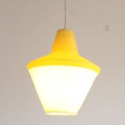 Early plastics cellulose pendant lamp by Atelier de recherche plastique and Rotaflex 1950s.