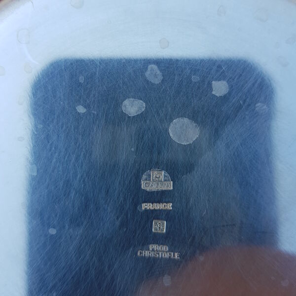 Seau à glace en métal argenté Gallia