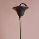 Vintage 1950 glass cylinder pendant light