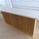 Contemporary bar in solid oak & double terrazzo top - Unique piece
