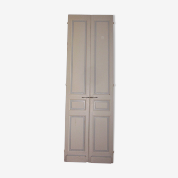 Paire de portes de placard ancienne