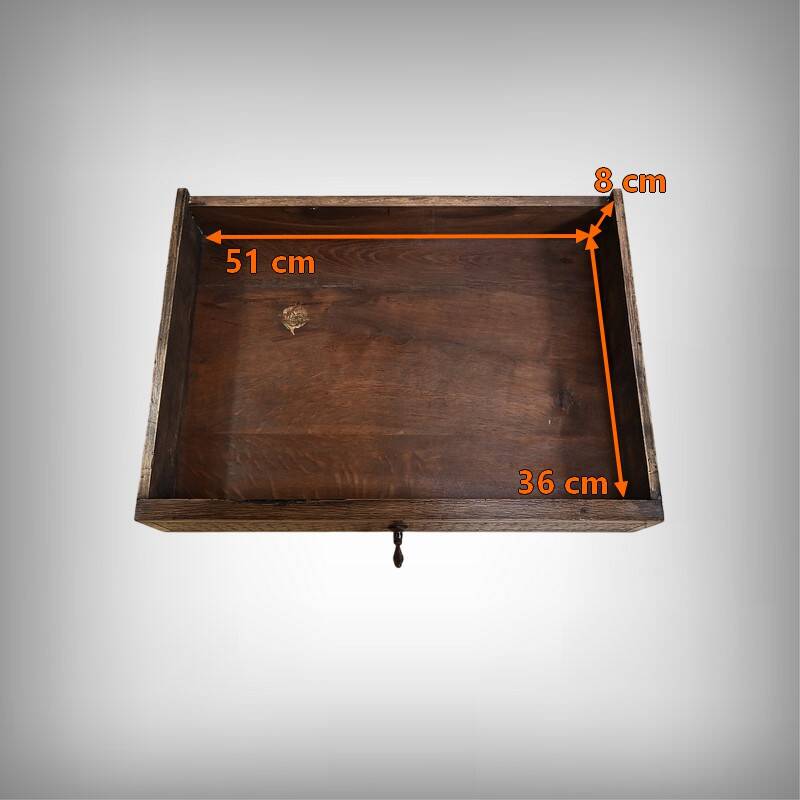 Small Oak Desk Table, Louis XIII Style – Mid-19th Century