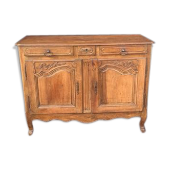 Two-door walnut buffet Louis XV period 19th century