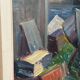 Mid Century Swedish Oil on Panel – “Boats in Port” by Eskil Skans