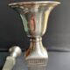 Candle holders (2) - Modern mid-century - Silver metal - Square base