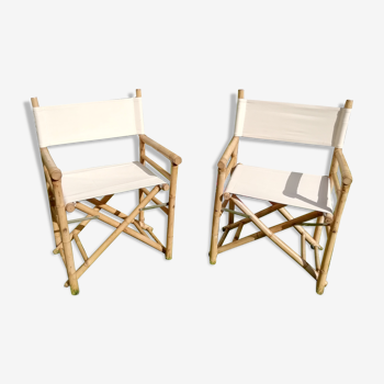 Bamboo folding chairs