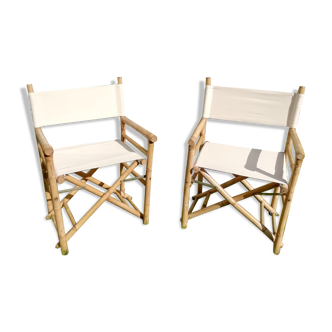 Bamboo folding chairs