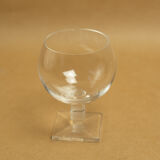 Lot 4 glasses with crystal foot Lalique Argos art deco 1930