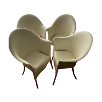 Lot de 4 fauteuils lord yo de Philippe Starck