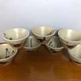 7 ceramic bowls pottery la Colombe