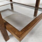 Vintage coffee table double trays