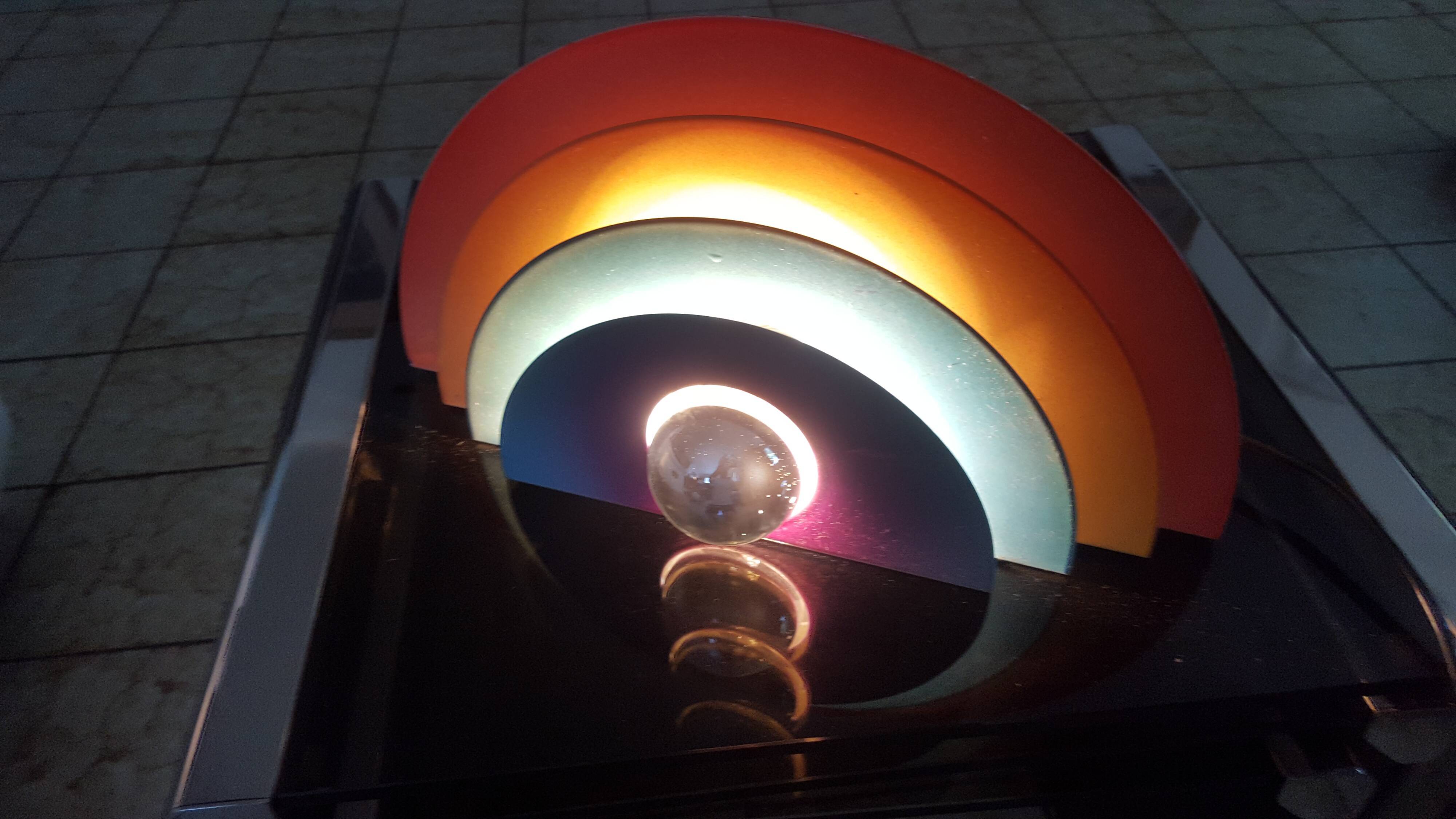 Metal design rainbow lamp
