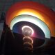 Metal design rainbow lamp