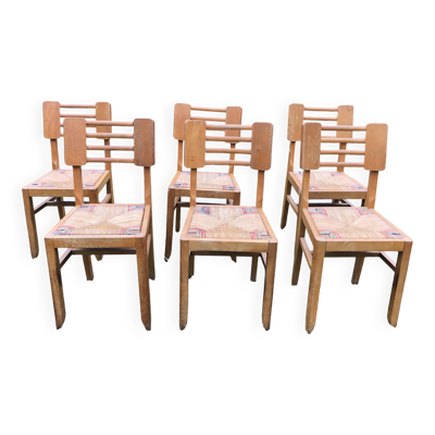 Six chaises Pierre Cruège