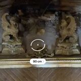 Chenets bronze griffins