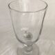 Glass on foot - blown glass bubble late nineteenth early twentieth