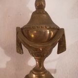 Pair of Louis XVI style sconces in gilded bronze