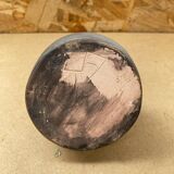 Antique Vintage Cracked Grey Ceramic Soliflore Vase