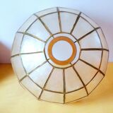 Lampshade in mother-of-pearl and brass