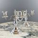 Pair of silver-plated candelabra, 20th century