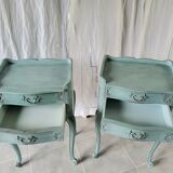 Pair of patinated Louis XV bedside tables