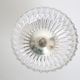 Glass and foot candy in silver metal, molded glass, Vintage French, authentic