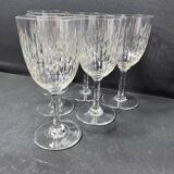 6 baccarat water glasses paris service