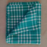 Vintage gingham tablecloth 250 x 150