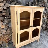 Refurbished solid wood display cabinet/sideboard