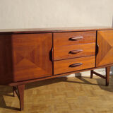 Sideboard inlaid teak 1960s