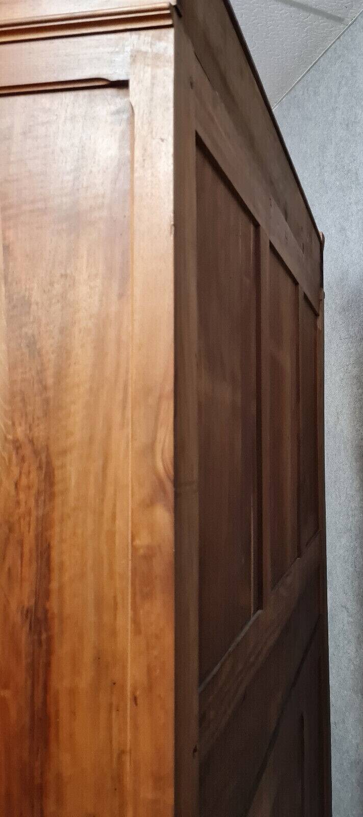 Louis XVI style wardrobe in walnut with blond patina circa 1880