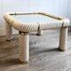 Ceramic and mirrored glass coffee table - Tommaso Barbi,