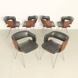 Set of six Oxford chairs by Martin Grierson for Arflex, 1963