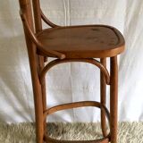 Curved wooden countertop chair - mid. 20th