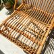 Chaise en rotin vintage 1970
