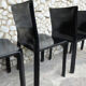 Vintage CAB 412 chairs, Mario Bellini design for Cassina, set of 4