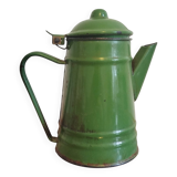 Enameled sheet metal teapot