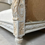 Louis XVI style alcove bed bench, 1900 period