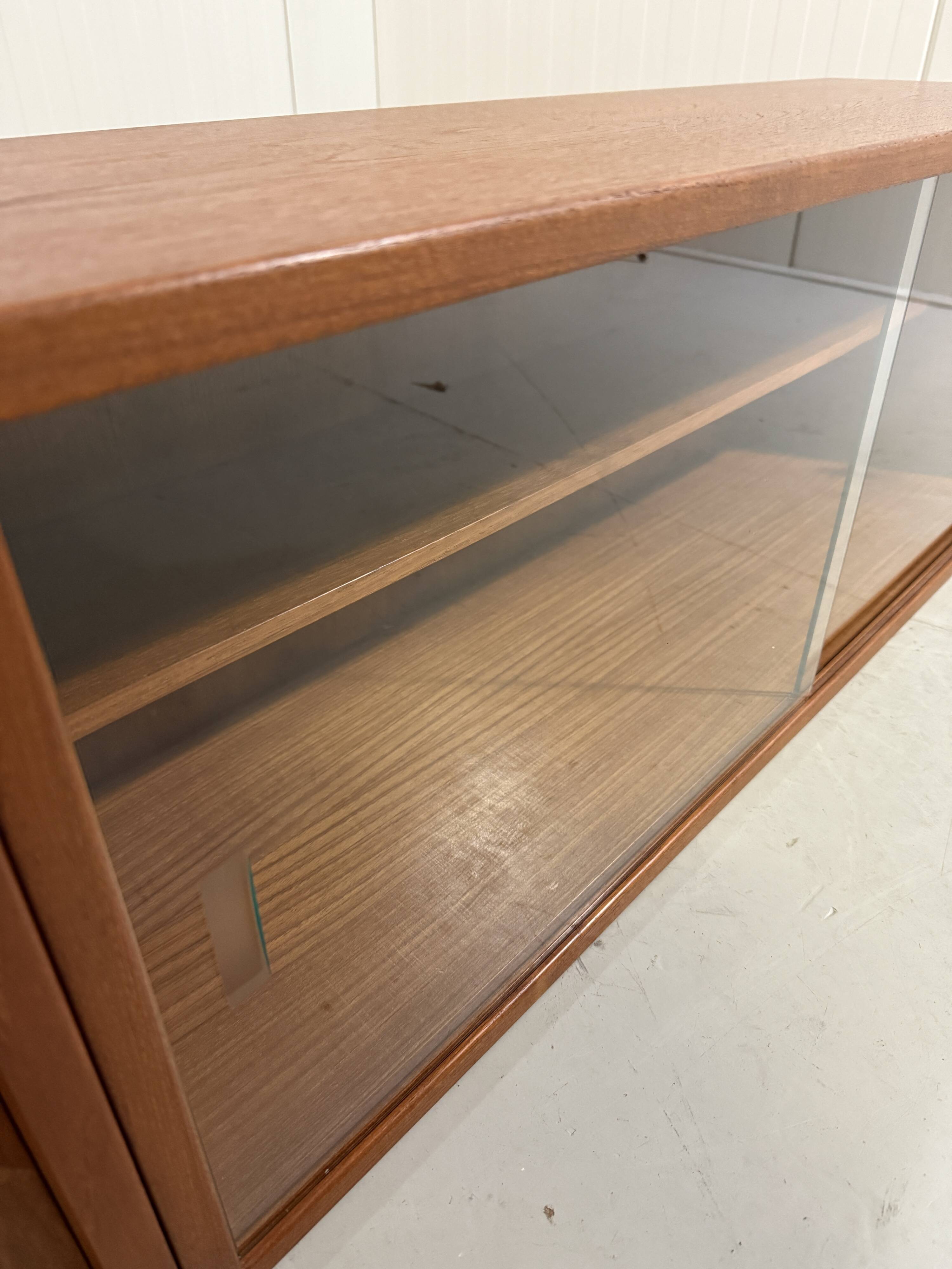 Teak wall system Sven Ellekaer Albert Hansen Denmark 1960s