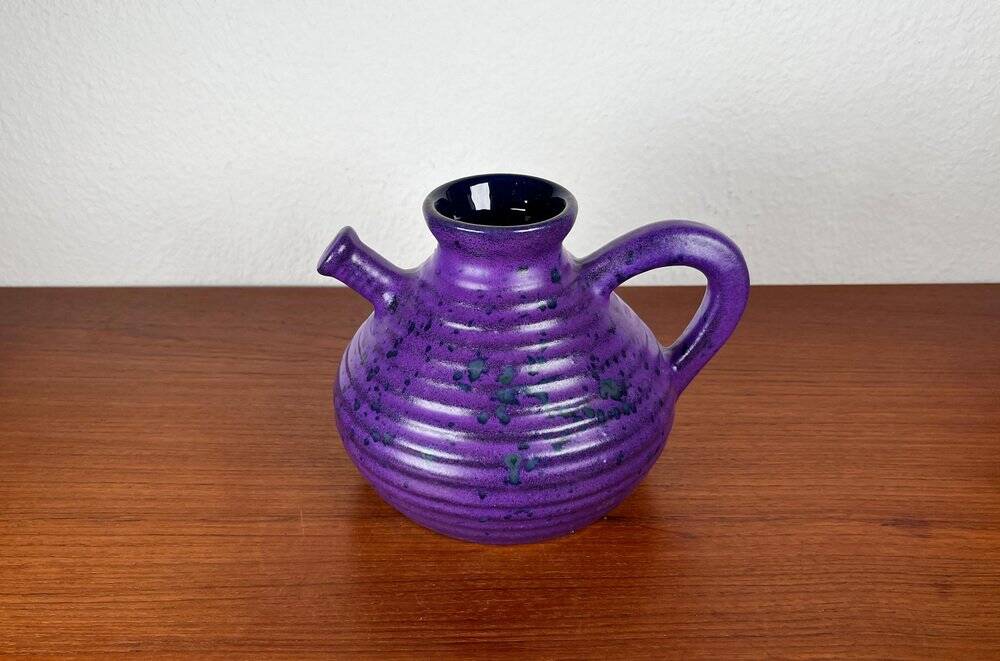 Cruche vintage allemande violette de Marei Majolikafabrik Jean Fuss & Sohn, Rheinbach, années 1970