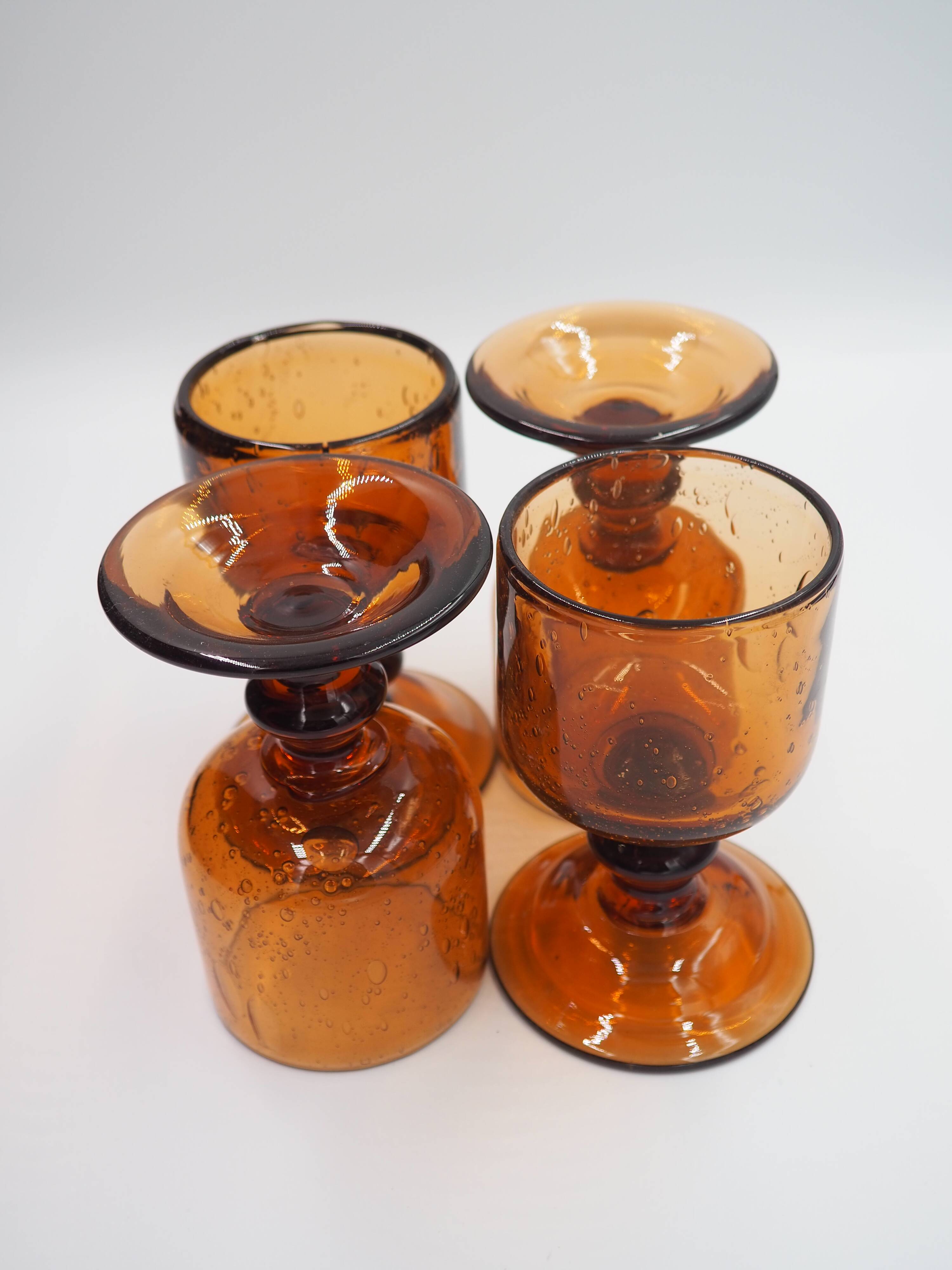 Verre à vin ambré Biot