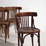 Anciennes chaises de bistro de style viennois (vers 1920). Ensemble de 4 pièces #1