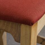 Vintage 1960s Danish Brutalist Ladderback Light Oak Chairs style of Kjærnulf