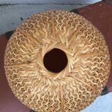 Vintage wicker lampshade