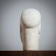 Modernist figurative sculpture bust in sandstone