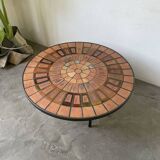 Capron “herbarium” coffee table with metal base